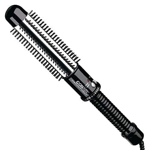 CONAIR Instant Heat Curling Iron Brush, 1.125-Inch Barrel - Short to Medium Hair