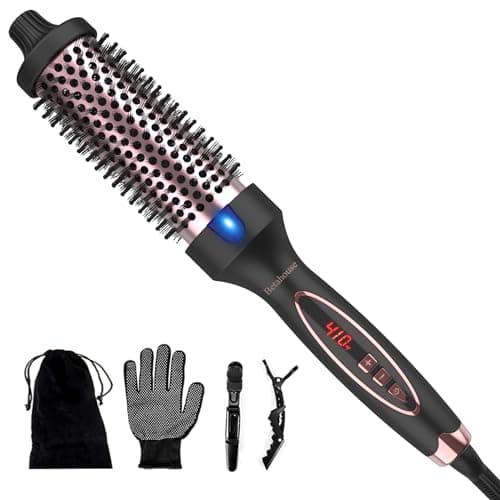 Betahouse 1.5 Inch Lonic Heated Curling Iron for Volumized Blowout, 5 Heat Settings