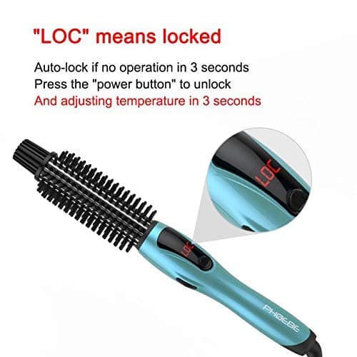 PHOEBE Anti-Scald Curling Iron with Instant Heat Ceramic Bristles