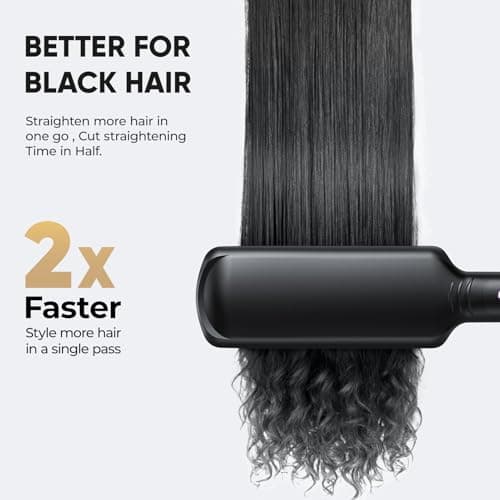 Vanessa Pro Titanium 2-Inch Flat Iron for Thick Black Hair