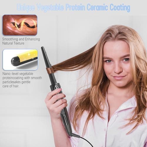 5-in-1 Ceramic Tourmaline Curling Iron Set for All Hair Types