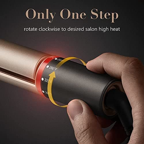 FURIDEN Salon-Quality Hair Straightener & Curler 2-in-1 Flat Iron | Fast Results, Long Lasting