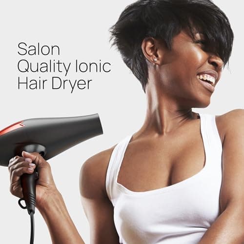Professional Ionic 2200W Blow Dryer - Lightweight for Salon & Travel - Normal & Curly Hair