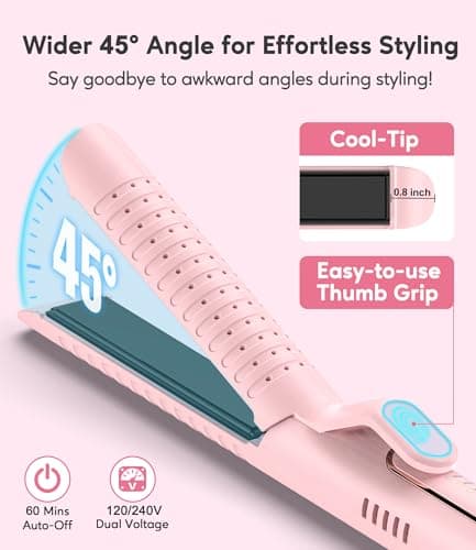Chill Set Soft-Air Curling Iron: Gentle Airflow for Quick & Lasting Curls, Pink