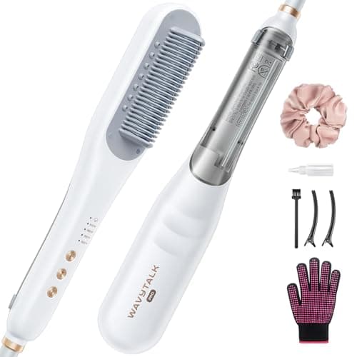 Wavytalk Pro Steamline 3-in-1 HairStraightening Brush Reduces Damage Nourishes