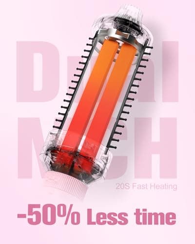 PRO 3-in-1 Thermal Brush Set - Rose Pink | Fast Heating, Effortless Curls
