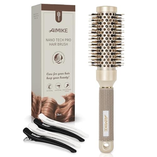 AIMIKE Nano Thermal Ceramic Round Brush for Blow Out & Styling - 2.9 inch Barrel