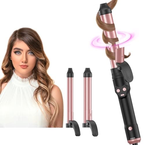 1 Inch Automatic Curling Iron - Fast & Effortless Beach Waves for All Hair Types
