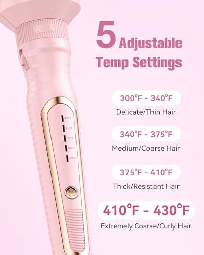 PRO 3-in-1 Thermal Brush Set - Rose Pink | Fast Heating, Effortless Curls