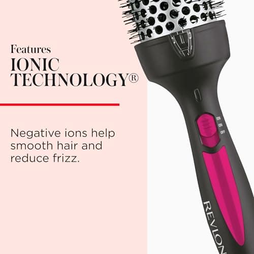 REVLON Perfect Match Hot Styler Heated Blowout Brush for Curls Body Volume Reduces Frizz Boosts Shine