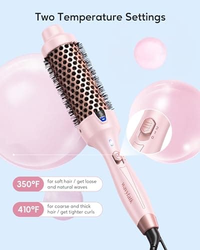 WavyTalk Blowout Express Thermal Brush with Cool Curl Airflow Pink
