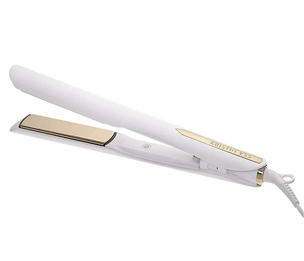 Kristin Ess 1.25 Inch Dual Voltage Straightener & Curler + Beach Waver - 440° - For Curly, Thick + Frizzy Hair
