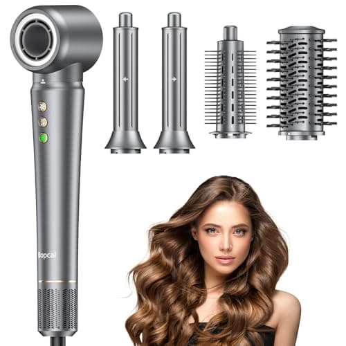 5 in 1 Hair Styler - Curl, Volumize, Straighten, Frizz-Free, 300 Million Ions, Multi Styler Gift for Women
