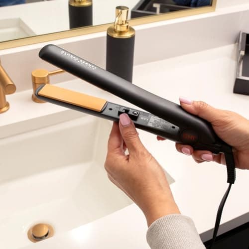 CHI Original Ceramic Flat Iron for Smooth Hairstyles, Black