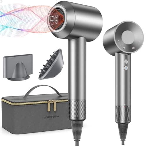 Warmmama High-Speed Brushless Motor 110K RPM Negative Ionic Hair Dryer