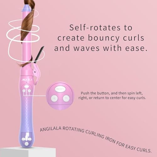 Best Rotating Curling Iron for Thin Hair, Beach Waves Automatic