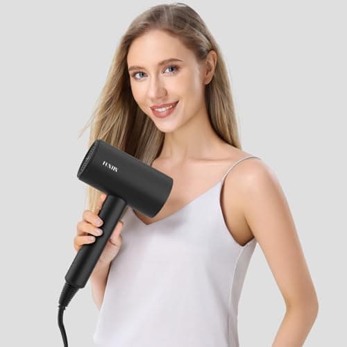Funtin 1800w Professional Hair Dryer with Diffuser Brush for Women's Thick Curly Hair