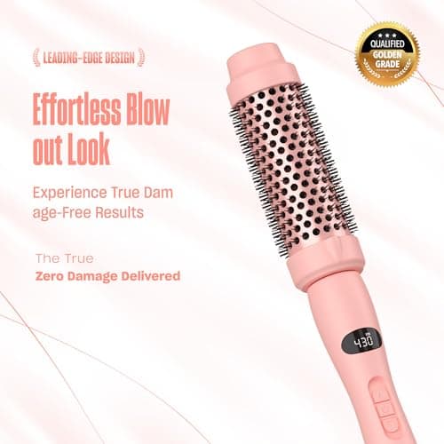 Bekind Twist Pro Thermal Brush - Fast Heat 20s, Curling & Blowout (Peach)