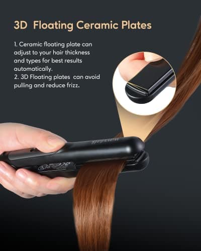Wavytalk Mini 0.7 Inch Ceramic Hair Straightener for Short Hair and Travel