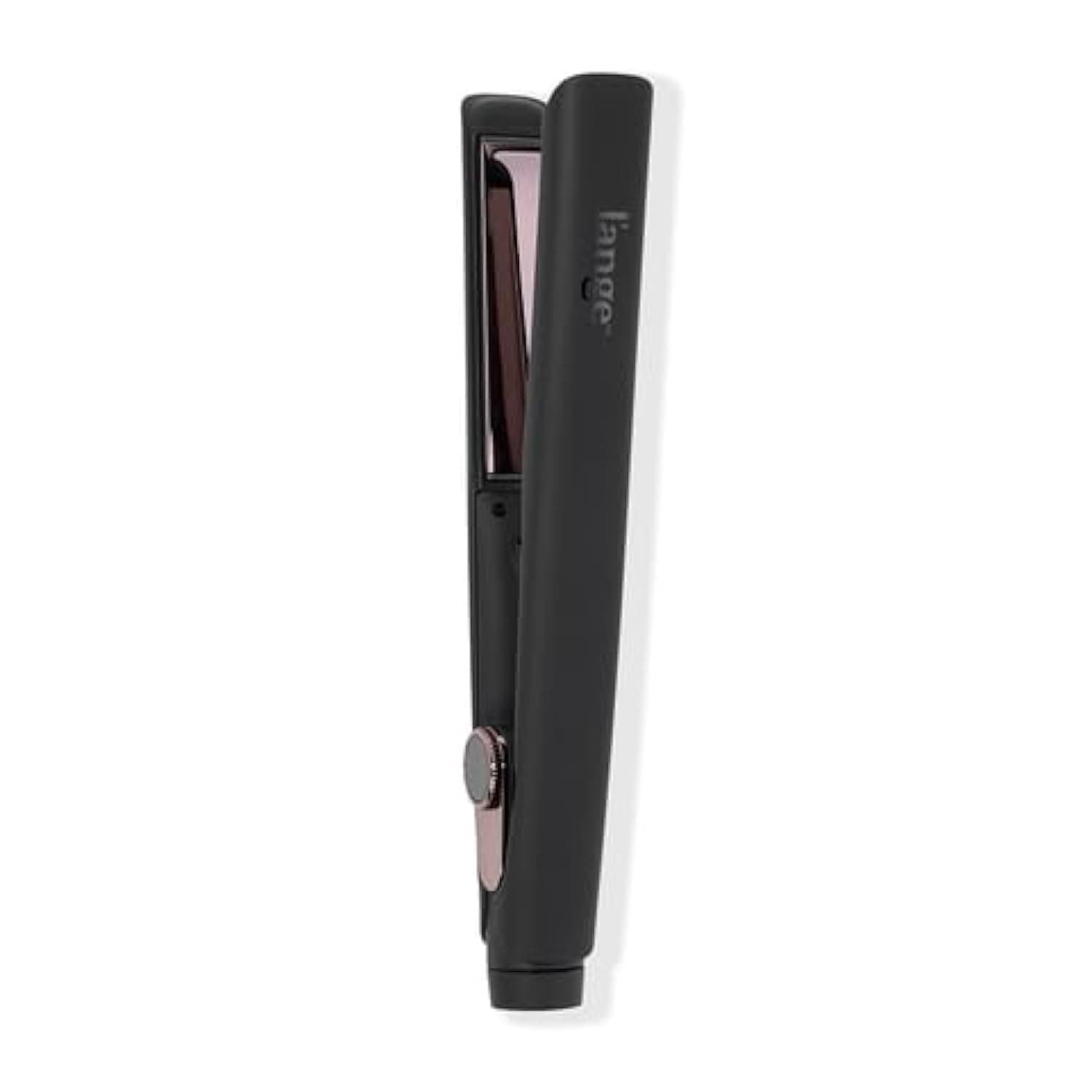L'ANGE HAIR Titanium 2-in-1 Flat Iron & Curler | Best for All Hair Types | Dual Voltage Travel Iron (Black)