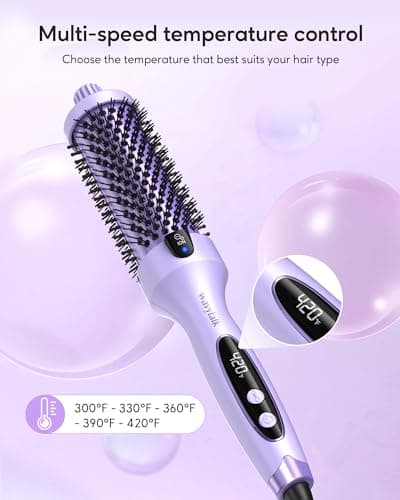 1.5 inch Heated Round Brush for Blowout Look with Negative Ion Technology