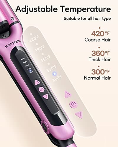 Wavytalk 1 Inch Curling Iron for Beach Waves