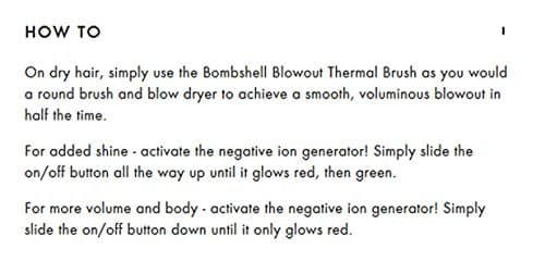 Amika Blowout Babe Thermal Styling Brush, Black