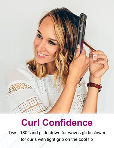 LANDOT 2-in-1 Hair Straightener and Curler - Flat Iron for Wave and Straighten Hair