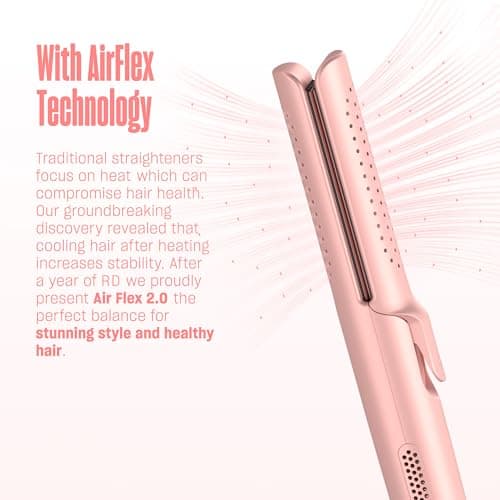BeKind Flex 360° Airflex Hair Straightener & Curler, Peach