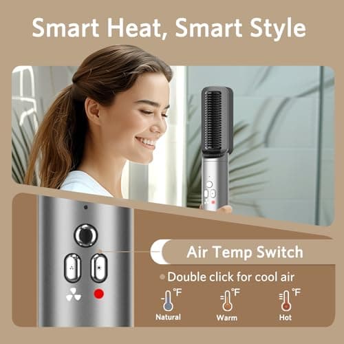 Jolitoi 110,000 RPM Air Styler, 6-in-1 Hair Dryer Brush