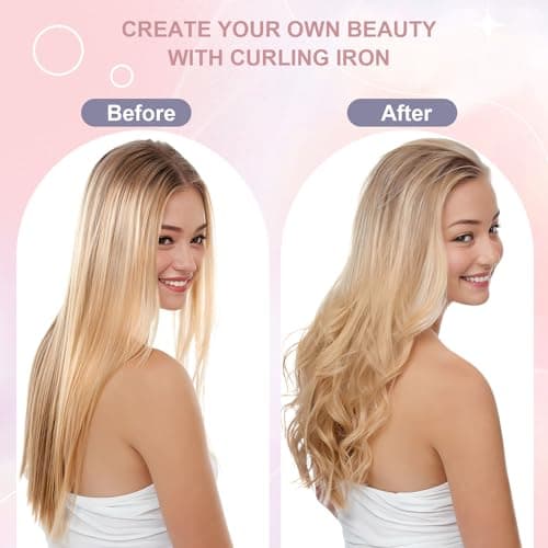 Thermal Heated 1.5 Inch Round Curling Iron, Anti-Scald Bristles, Instant Heat, Dual Voltage, Professional Travel