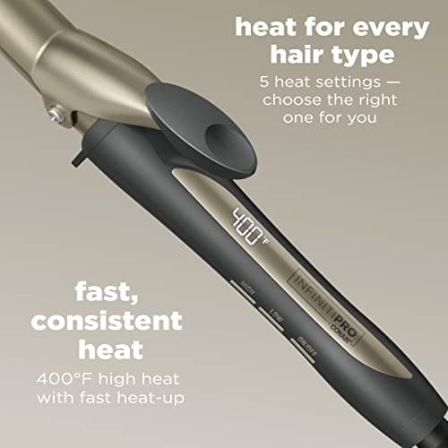 INFINITIPRO BY CONAIR 1-inch Digital Ceramic Curling Iron for Classic Curls