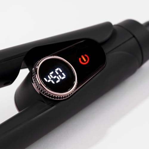 L'ANGE HAIR Titanium 2-in-1 Flat Iron & Curler | Best for All Hair Types | Dual Voltage Travel Iron (Black)