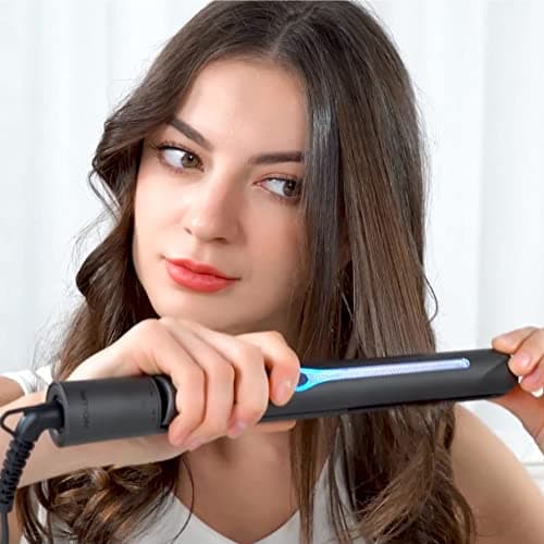 NITION Ceramic Tourmaline Hair Straighteners - Fast Heating, Adjustable 265-450°F, 1" Smooth Plate Styling Tools