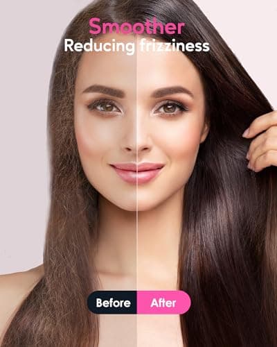 Ionic Hair Straightener Brush and Titanium Flat Iron for wavytalk