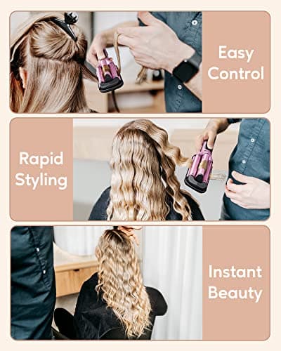 Wavytalk 1 Inch Curling Iron for Beach Waves