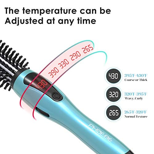 PHOEBE Anti-Scald Curling Iron with Instant Heat Ceramic Bristles