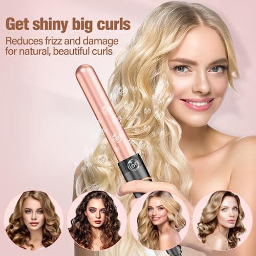 BESTOPE PRO 3 Barrel Waver Curling Iron - 5 in 1 Hair Wand Set