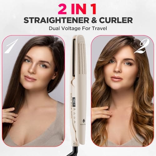 MiroPure Ionic 13-Temp Curling & Straightening Iron, Dual Voltage