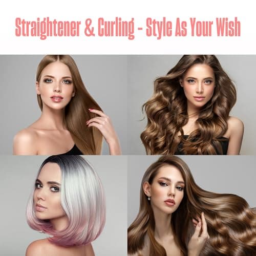 BeKind Flex 360° Airflex Hair Straightener & Curler, Peach