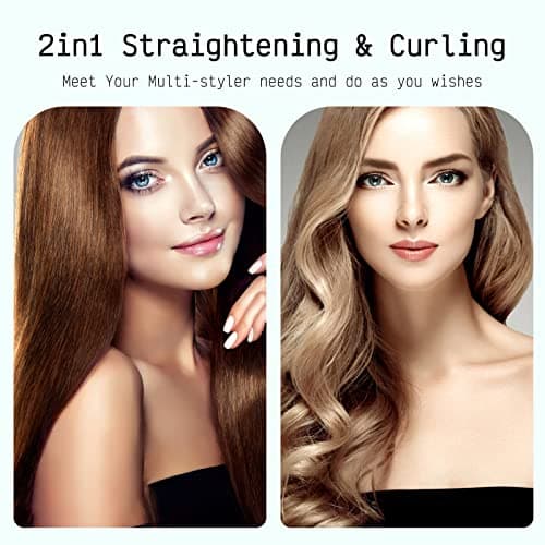 Mini Ionic Tourmaline Ceramic 0.5 inch Swivel Hair Straightener (Green)