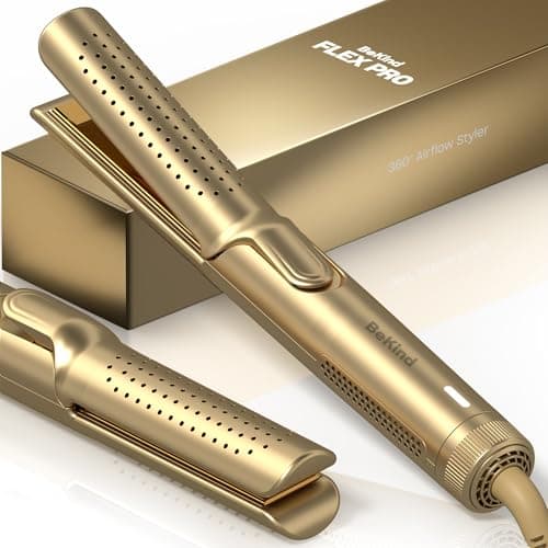 BeKind Flex 360° Airflex Hair Straightener & Curler, Peach