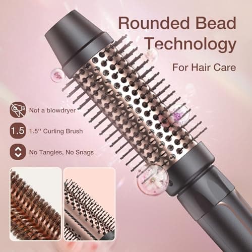 5-in-1 Instant Heat Curling Iron Set with Brush & Gloves