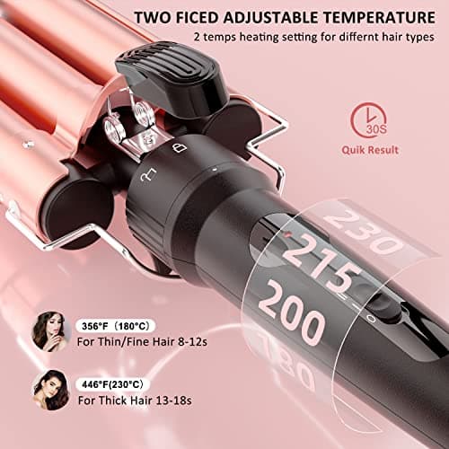 MAX-T 5-in-1 Ceramic Curling Iron Set for All Hair Types