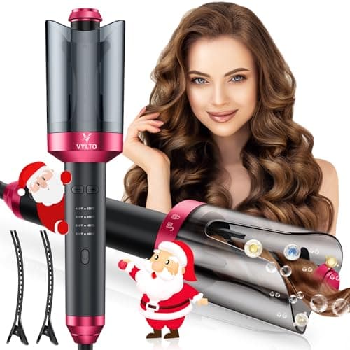 Automatic 1" Hair Curler, Fast Heating & Safe Anti-Scald, 4 Temp Settings for Styling Grey Hair