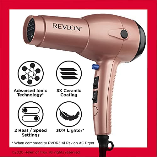 REVLON Light & Fast Hair Dryer | 1875W Easy Stunning Blowouts