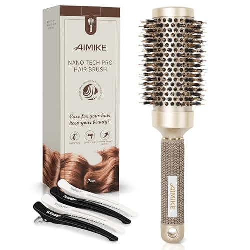 AIMIKE Nano Thermal Ceramic Round Brush for Blow Out & Styling - 2.9 inch Barrel