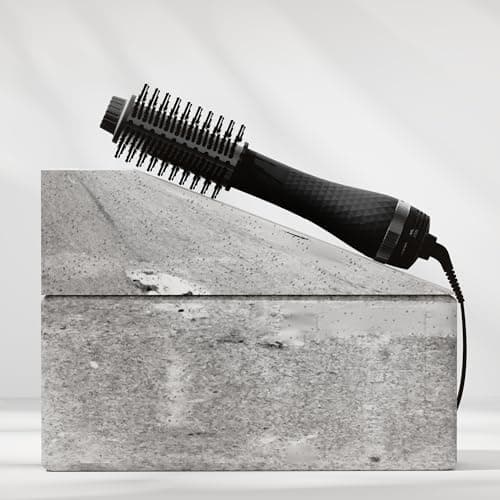 Aina 65MM 2-in-1 Titanium Hot Air Brush & Blow Dryer | 3 Heat Settings, 360° Vented Airflow