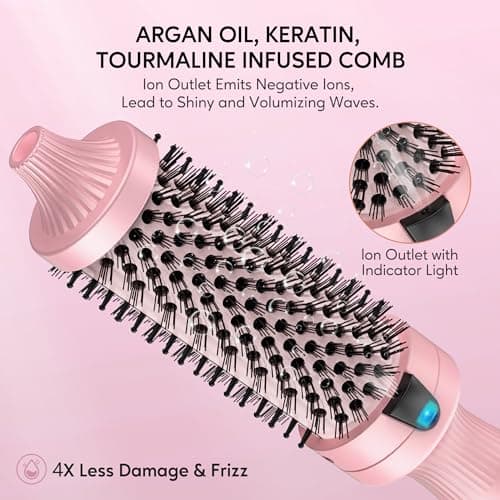 Terviiix 1.5 Inch Ceramic Tourmaline Curling Iron Ionic Hot Brush 9 TempDual Voltage