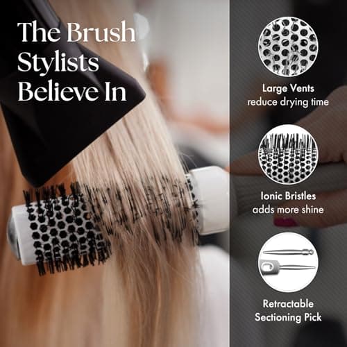 Olivia Garden Round Thermal Hair Brush for Normal to Thick Hair